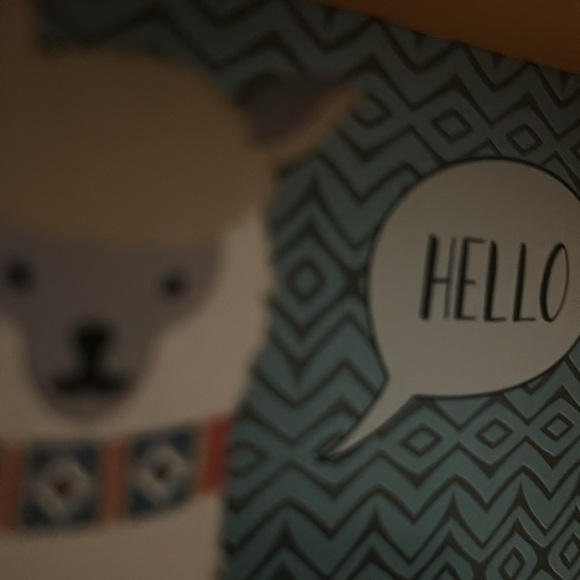 Llama “Hello” decoration - Picture 4 of 5